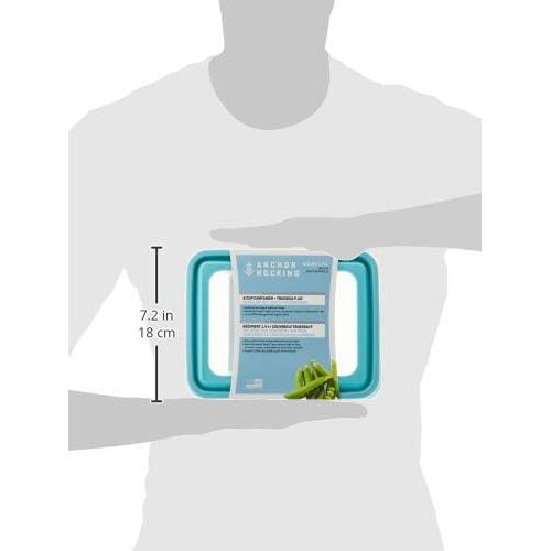 Contenant de conservation Rectangulaire TrueSeal, Bleu Minérale - Anchor Hocking - Contenant pour aliment - - La Guilde Culinaire