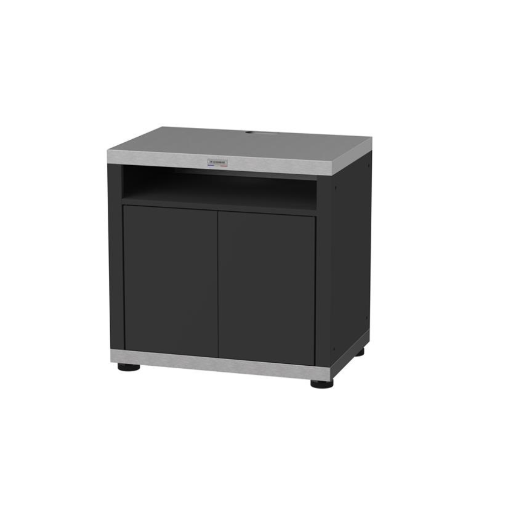 Meuble cuisson avec tablette, 80 x 55 cm duo - Le Marquier - Meuble de cuisine extérieur - - La Guilde Culinaire