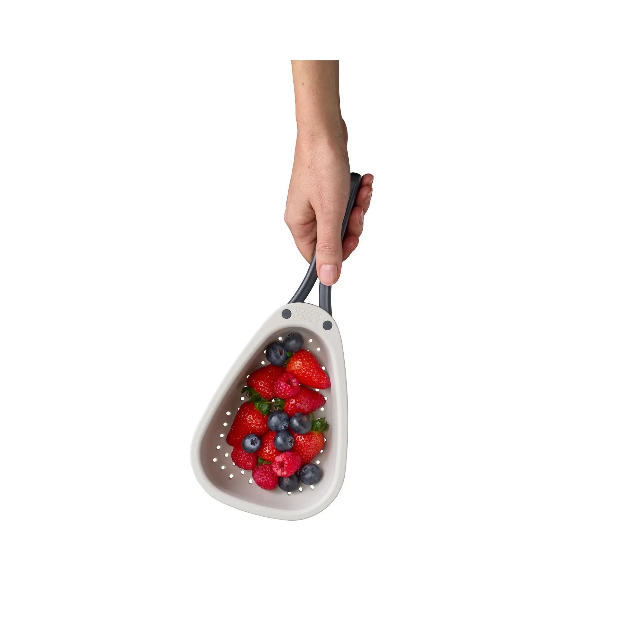 Mini passoire blanche Droplet avec poignée pliable - Joseph Joseph - Passoire et écumoire - - La Guilde Culinaire