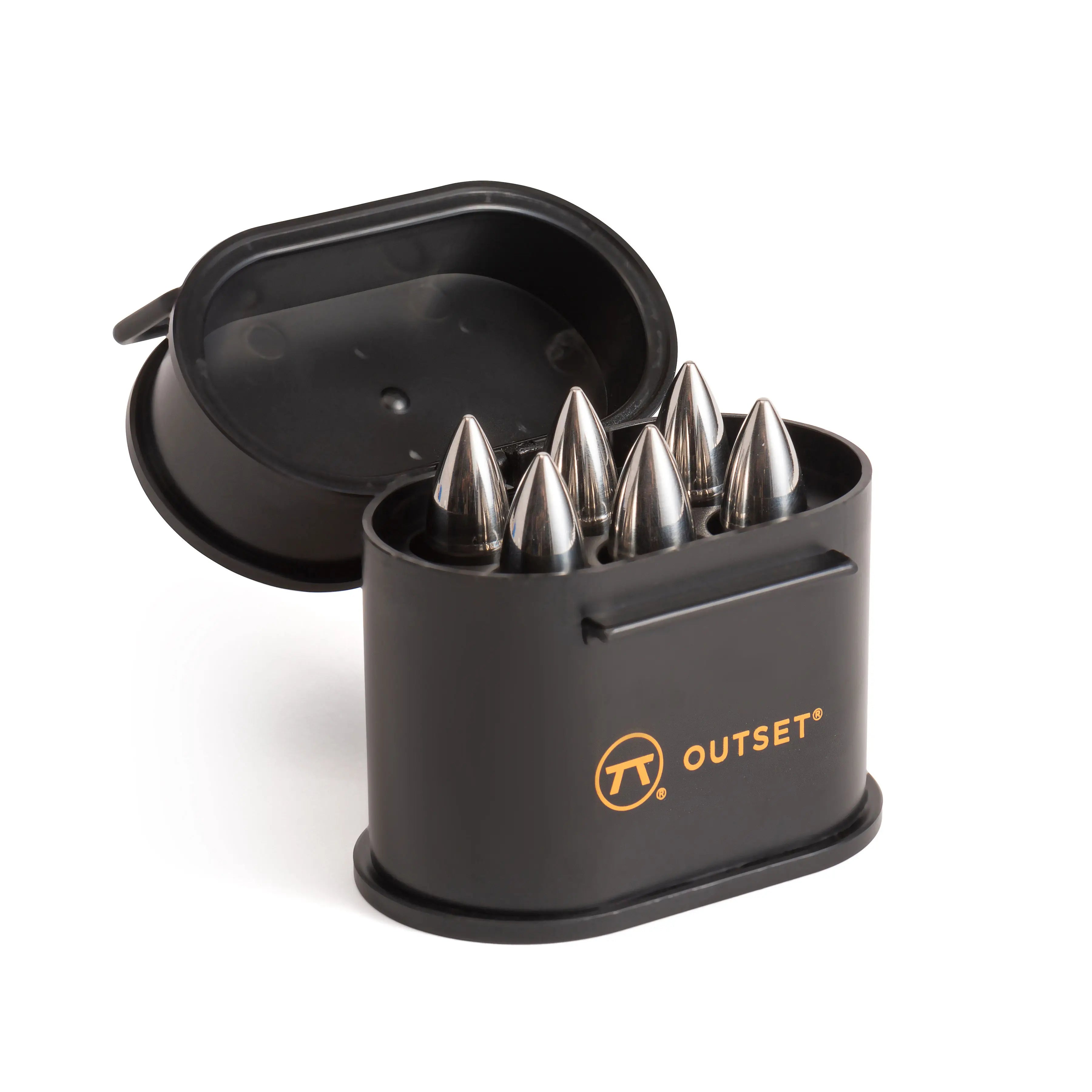 Étui de 6 refroidisseurs en acier et forme de cartouche    - Outset - Moule à glaçons -  - La Guilde Culinaire