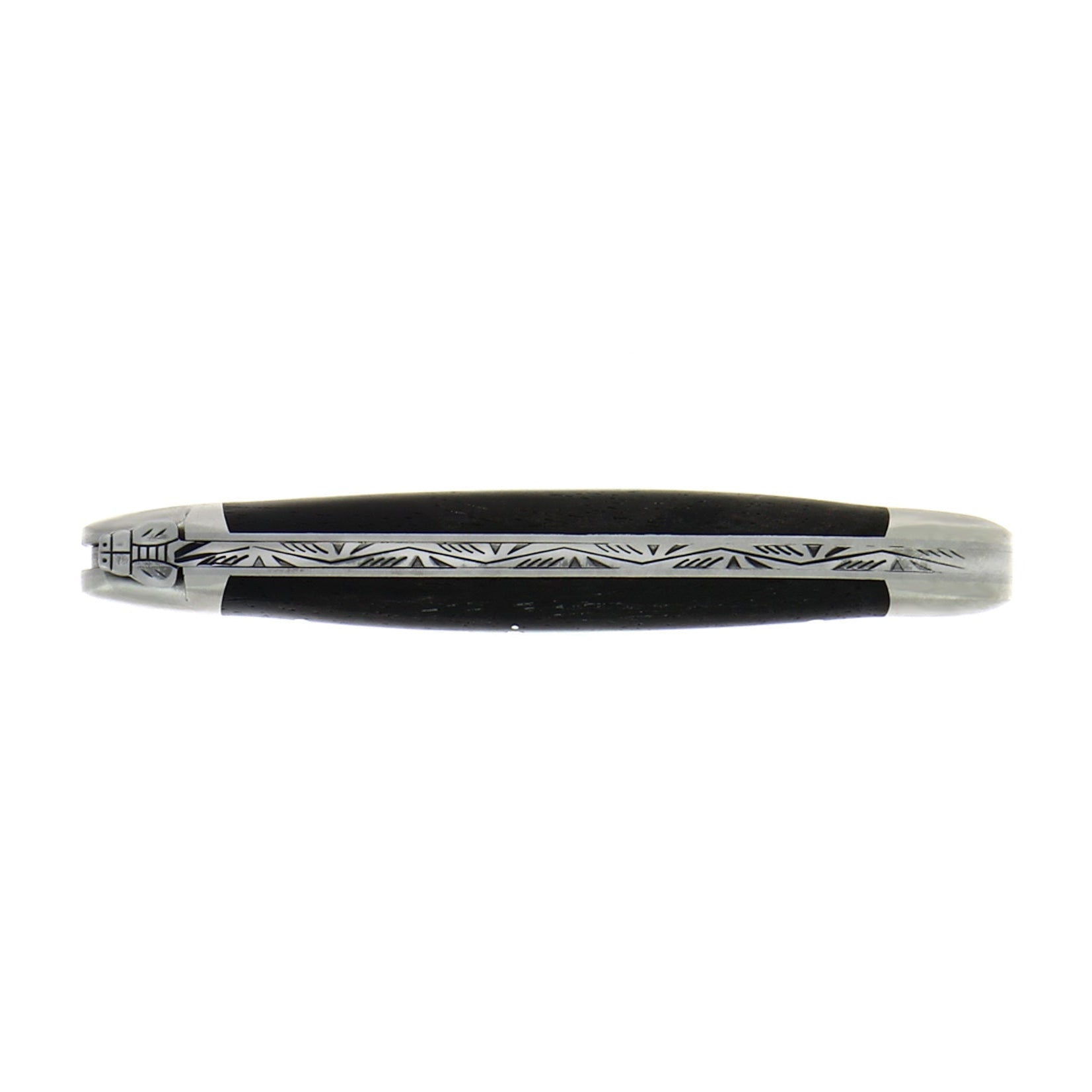 Couteau pliant 11 cm, manche en bois, mitre inox mat – Laguiole - Laguiole - Couteau pliant - - La Guilde Culinaire