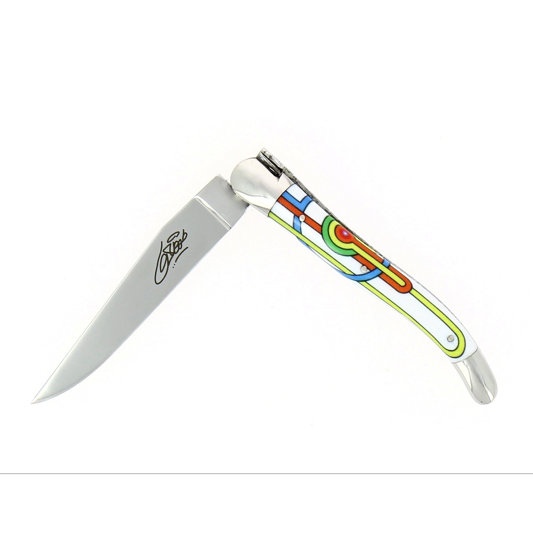 Couteau pliant 11 cm, mitres inox brillant, Seize Happywallmaker – Laguiole - Laguiole - Couteau de poche - - La Guilde Culinaire