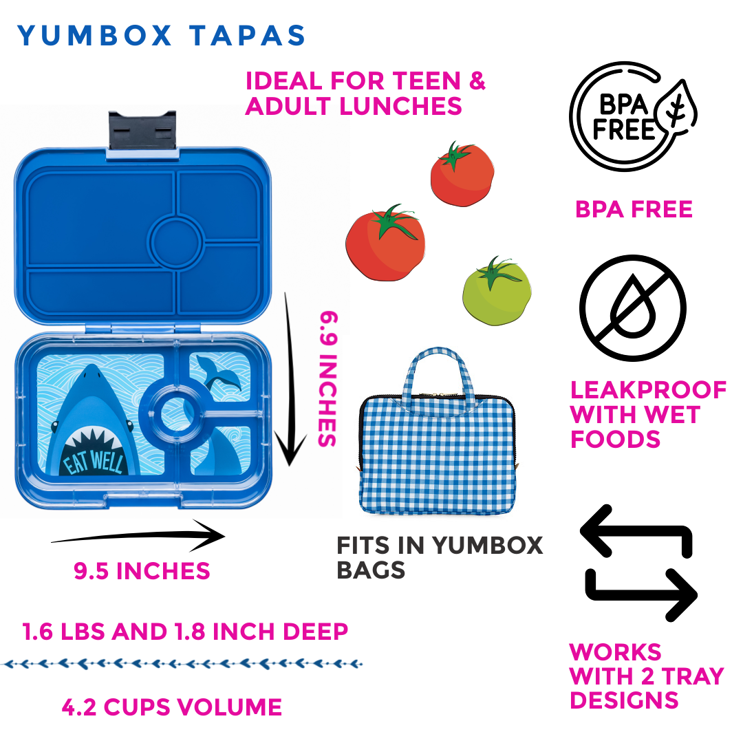 Yumbox Tapas - Boîte Bento étanche avec plateaux à 4 ou 5 compartiments - Yumbox - Boîte à repas - - La Guilde Culinaire