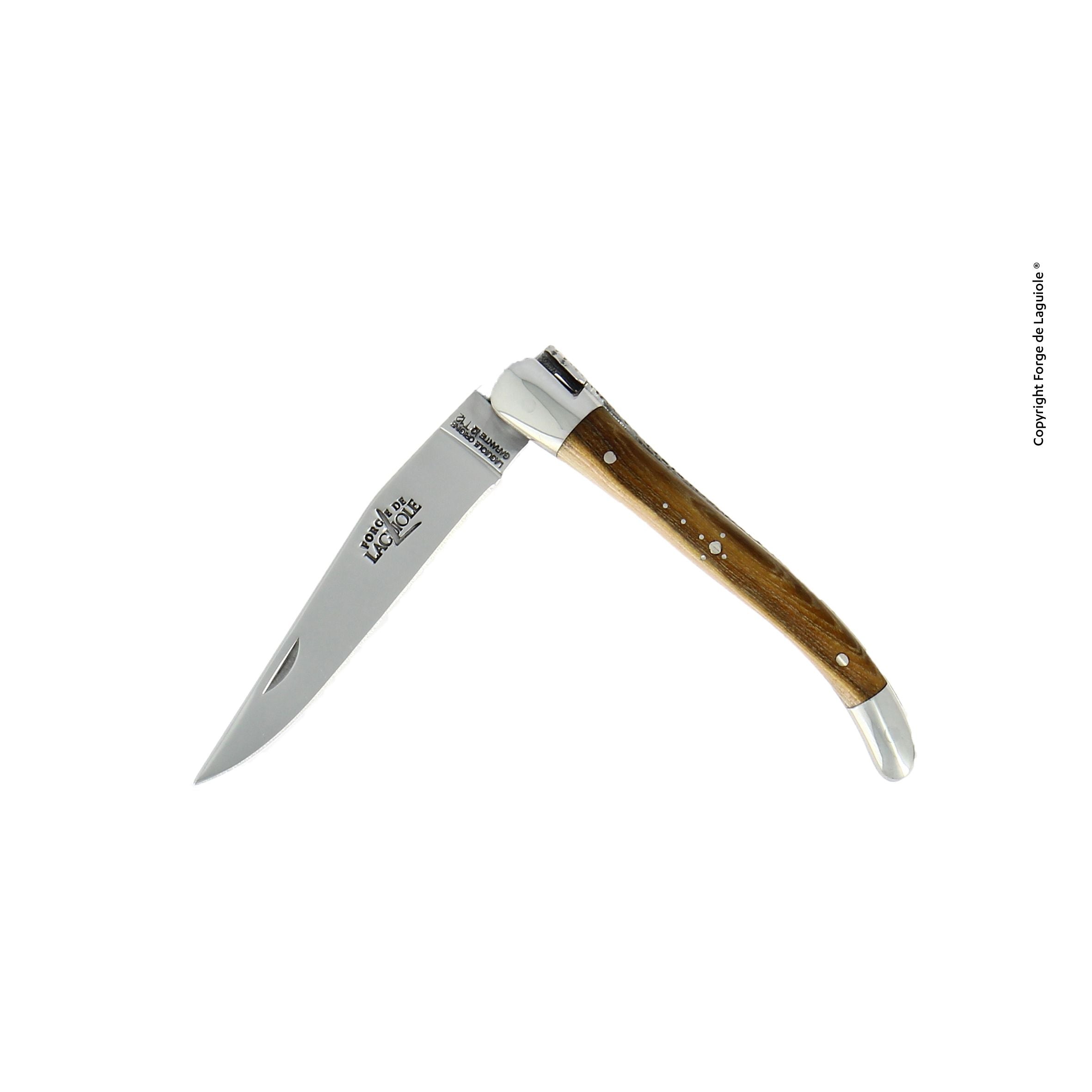 Couteau pliant 9 cm, mitres inox brillant – Laguiole Pistachier - Laguiole - Couteau de poche - 00003975 - 129 IN PI BRI - La Guilde Culinaire