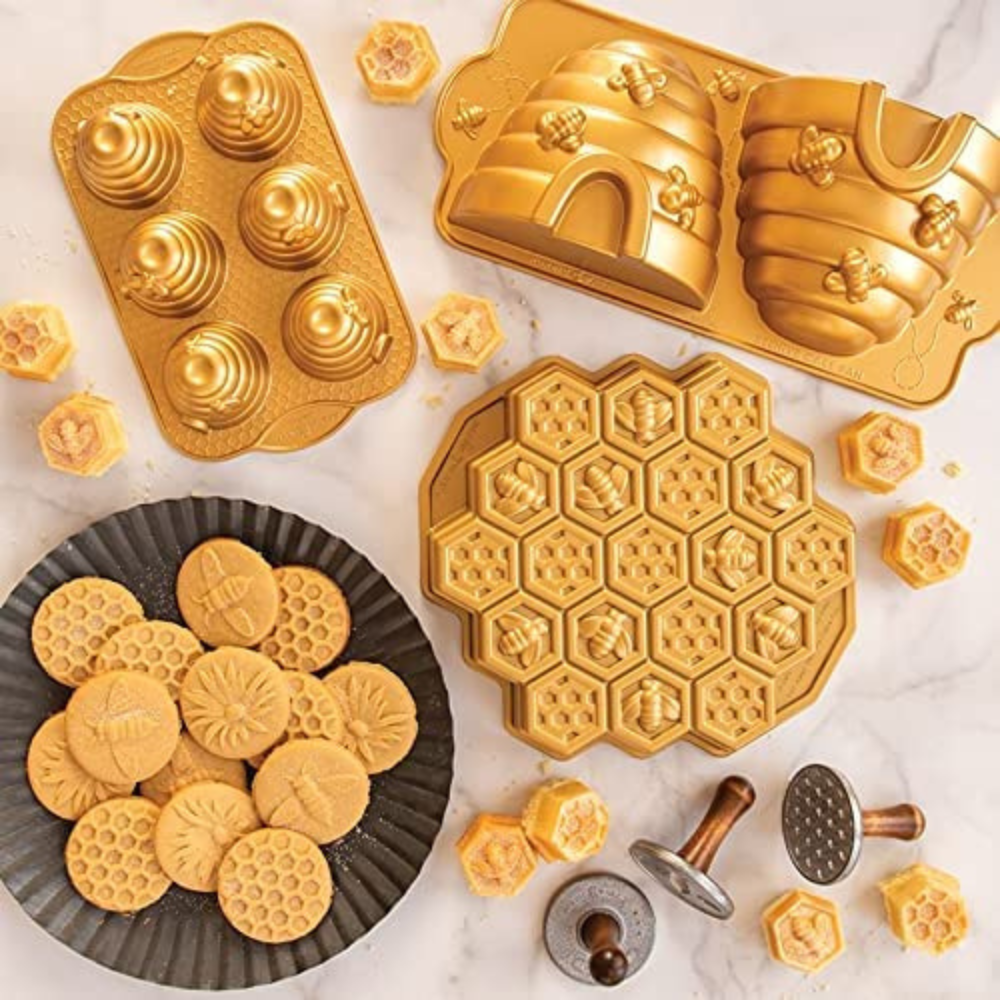 Moule à gâteau 6 mini ruches Gold ! - Nordic Ware - Moule à gâteaux - - La Guilde Culinaire