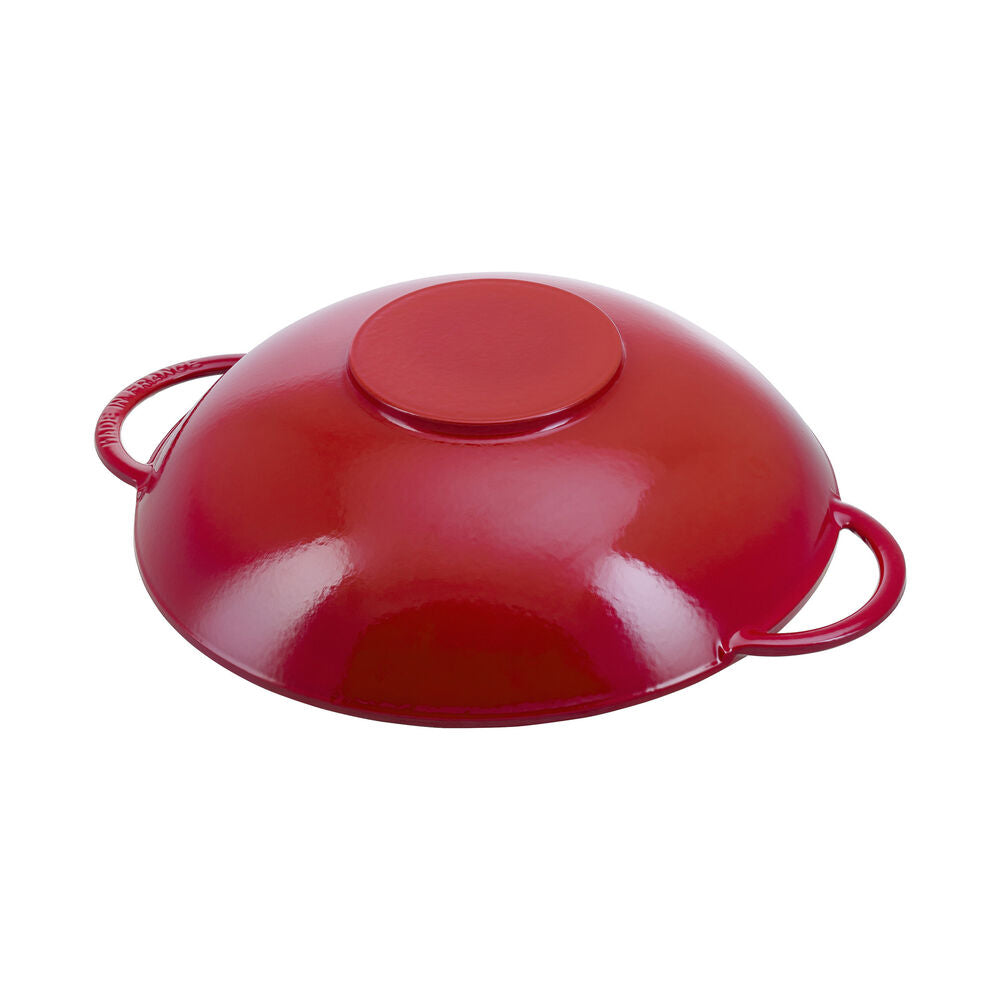 Wok fonte et émail 14.5 po - 37 cm ! - Staub - Wok - - La Guilde Culinaire