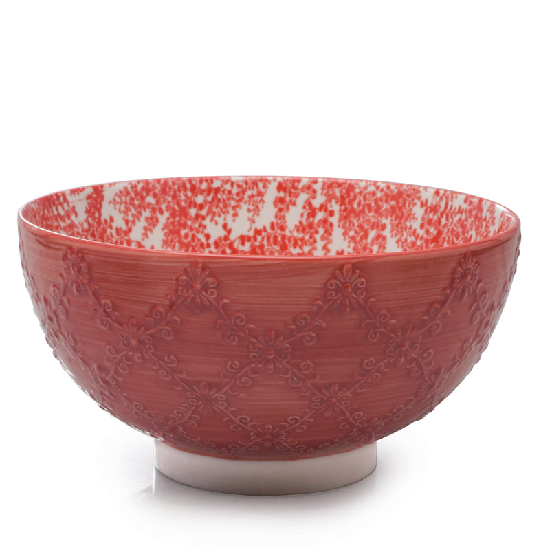 Bol de service TRELLIS Rouge corail - Bia - Bol - 440485 CO - La Guilde Culinaire