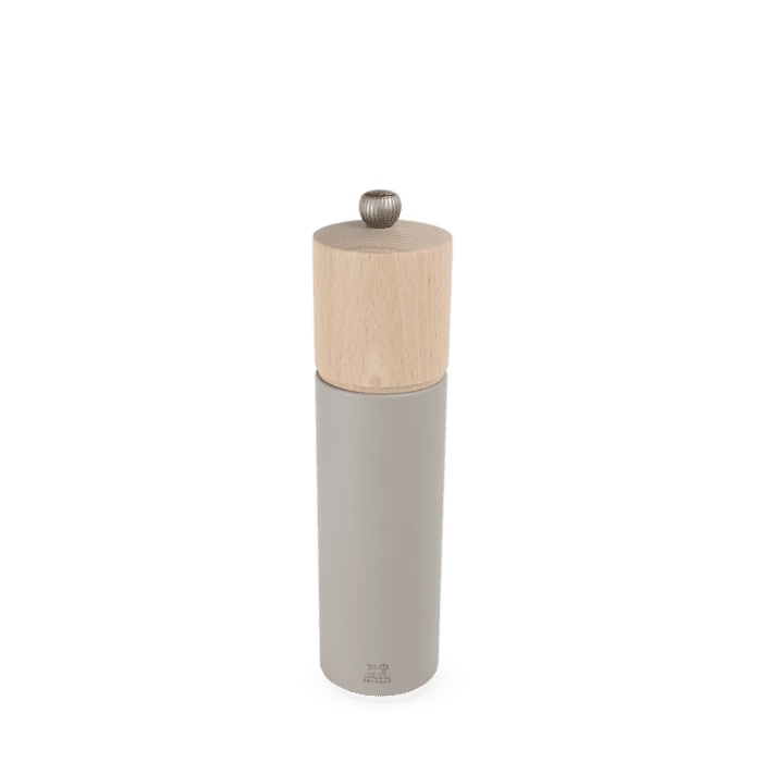 Moulin à sel manuel en bois, 21 cm - 8 po Gris galet - Peugeot - Moulin à sel - 4431200 - La Guilde Culinaire