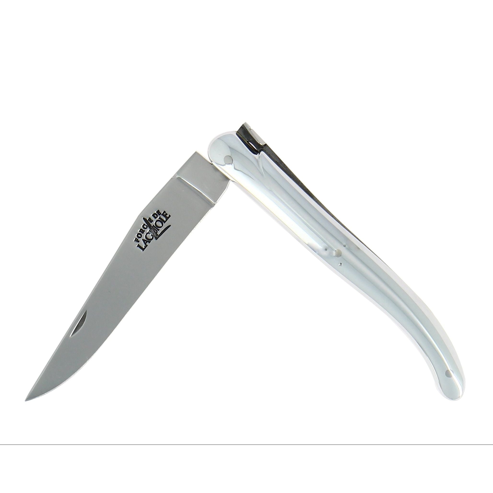 Couteau pliant 11 cm, plein manche, Aluminium, Philippe Starck – Laguiole - Laguiole - Couteau de poche - - La Guilde Culinaire