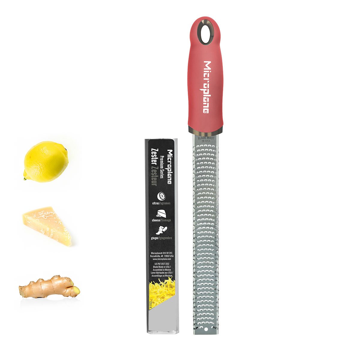 Zesteur-Râpe - Série Premium Classic (Rose à lèvres), Microplane    - Microplane - Râpe et zesteur -  - La Guilde Culinaire