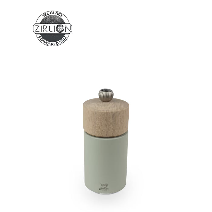 Moulin à sel manuel en bois - Boreal 12cm Vert sauge - Peugeot - Moulin à poivre - 4822800 - La Guilde Culinaire