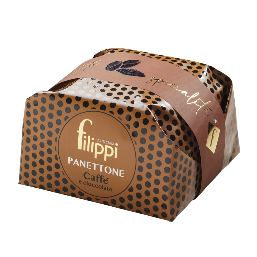 Panettone au café et chocolat 500g    - Filippi Pâtisserie - Panettone -  - La Guilde Culinaire