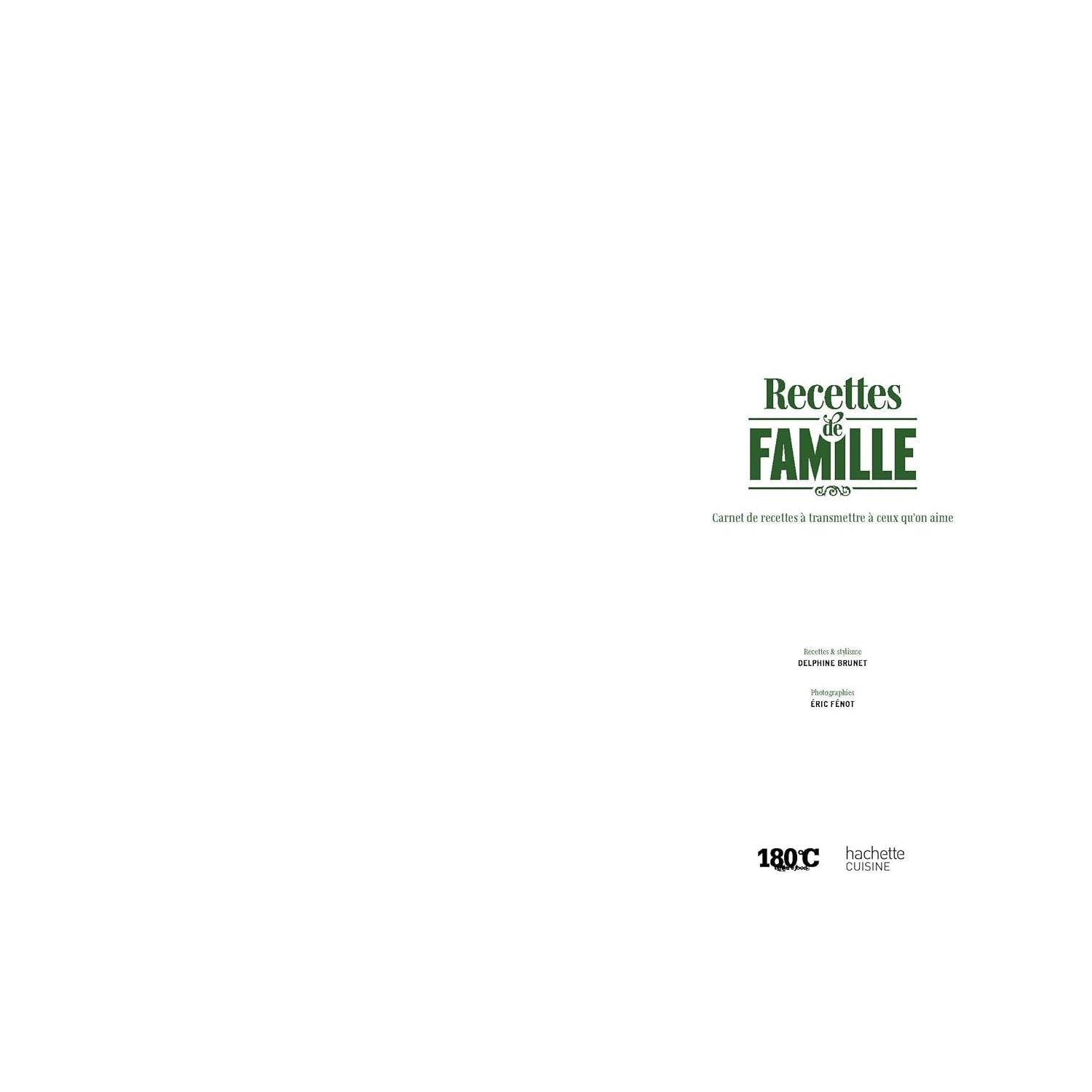Recettes de famille - Hachette Ed. - Livre de cuisine - - La Guilde Culinaire