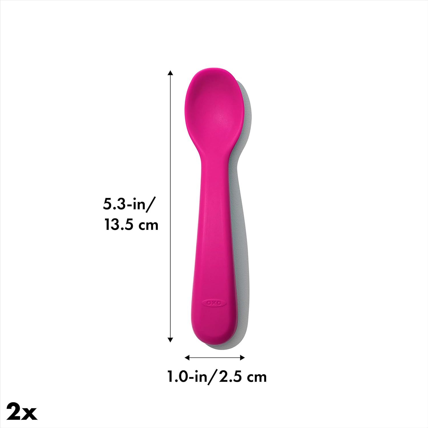 Ensemble de cuillères en silicone - 6m+ - OXO TOT - Cuillère de table - - La Guilde Culinaire