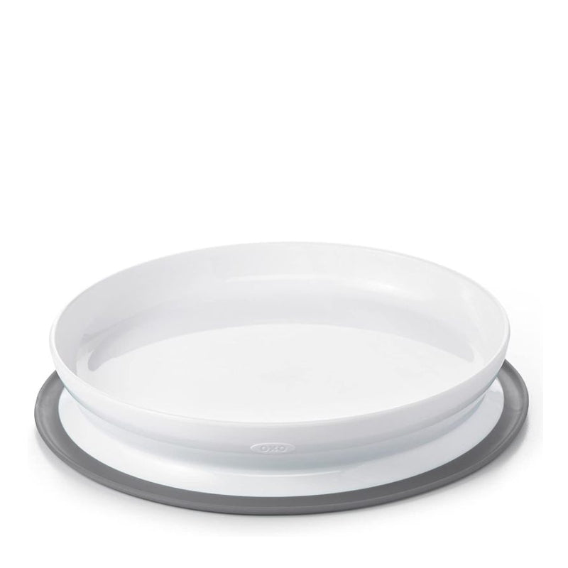 Assiette à ventouse - 6m+ Gris - OXO TOT - Assiette - 61154000T - La Guilde Culinaire