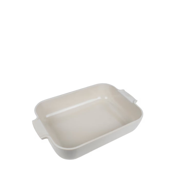 APPOLIA - Plat four céramique rectangle 36 cm - 14.25 po Écru - Peugeot - Plat pour four - 61210 - La Guilde Culinaire