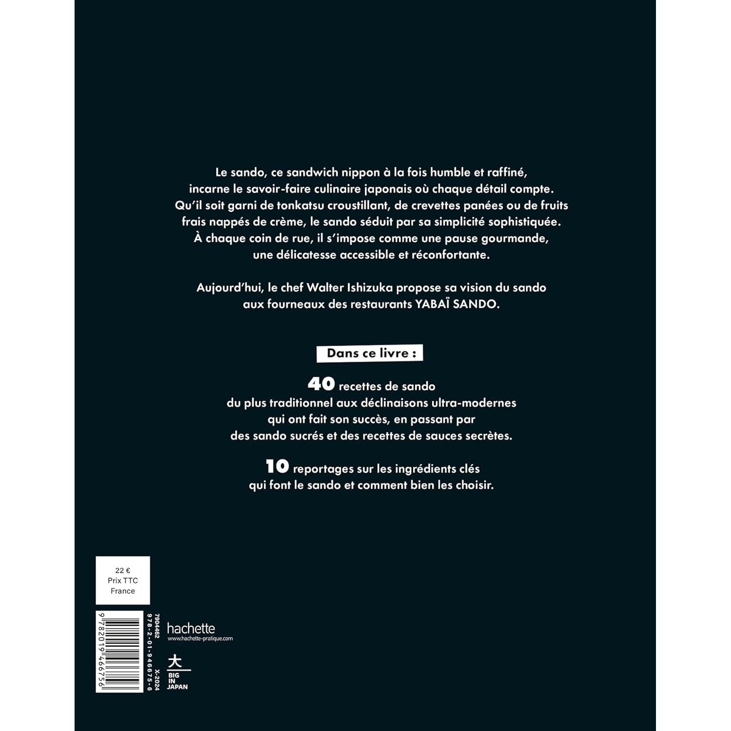 Sando : l'art du sandwich japonais - Hachette Ed. - Livre de cuisine - - La Guilde Culinaire