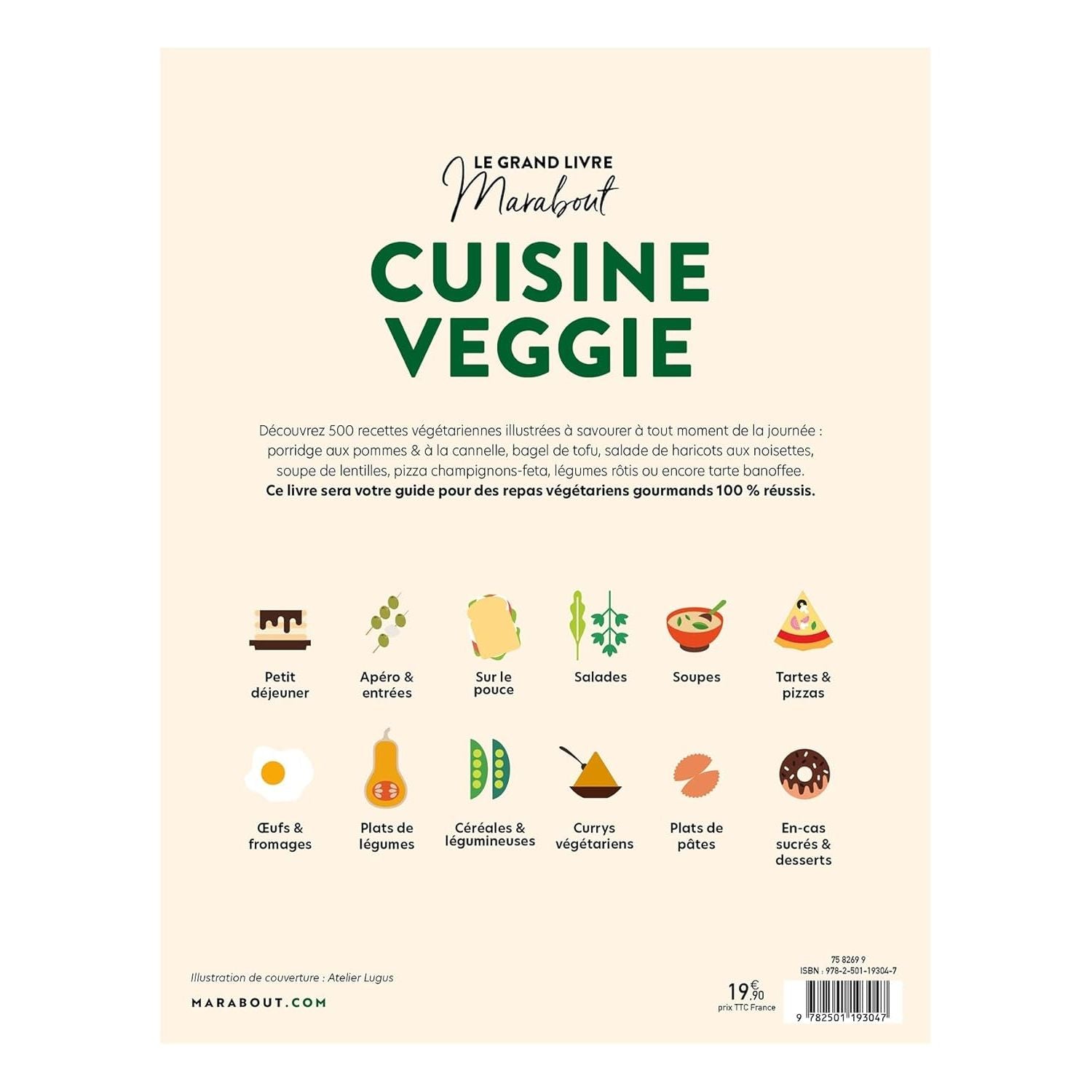 Le Grand livre Marabout de la Cuisine veggie - Marabout - Livre de cuisine - - La Guilde Culinaire