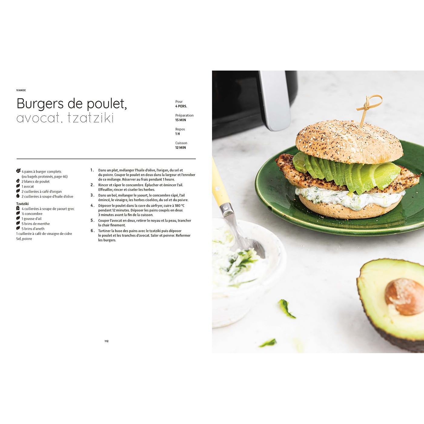 Airfryer - Recettes IG Bas - Marabout - Livre de cuisine - - La Guilde Culinaire