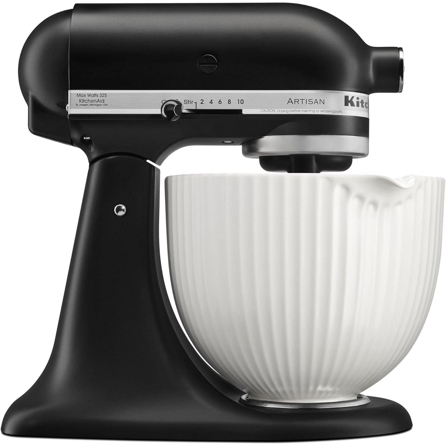 Bol en céramique à colonnes classique de 5 pintes, KitchenAid - Kitchenaid - Bol batteur sur socle - - La Guilde Culinaire