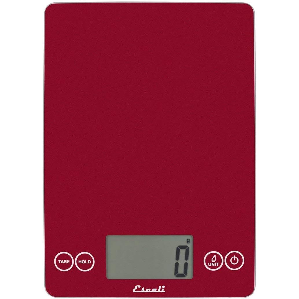 Balance de cuisine numérique en verre, Arti Rouge - Escali - Balance - 157R2 - La Guilde Culinaire