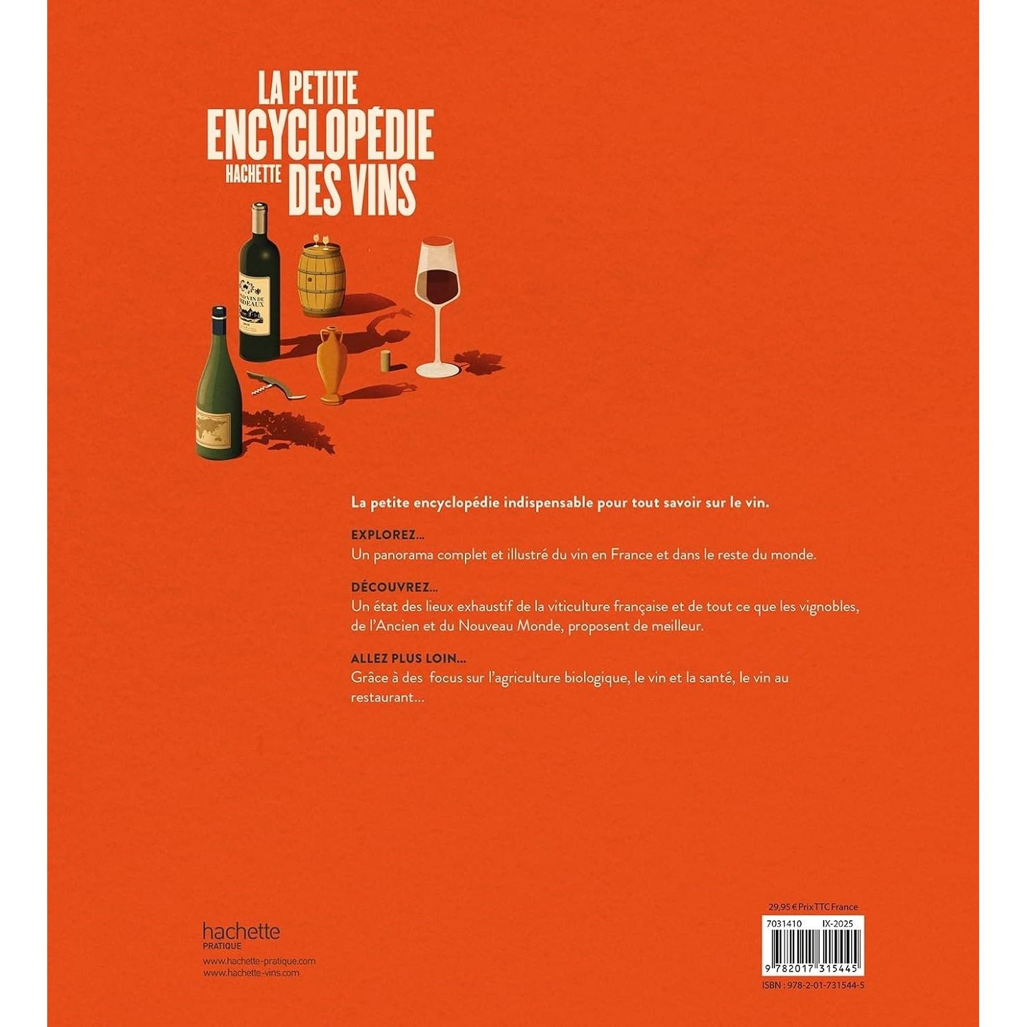 La petite encyclopédie Hachette des vins NED - Hachette Ed. - Livre d'alcool et boisson - - La Guilde Culinaire