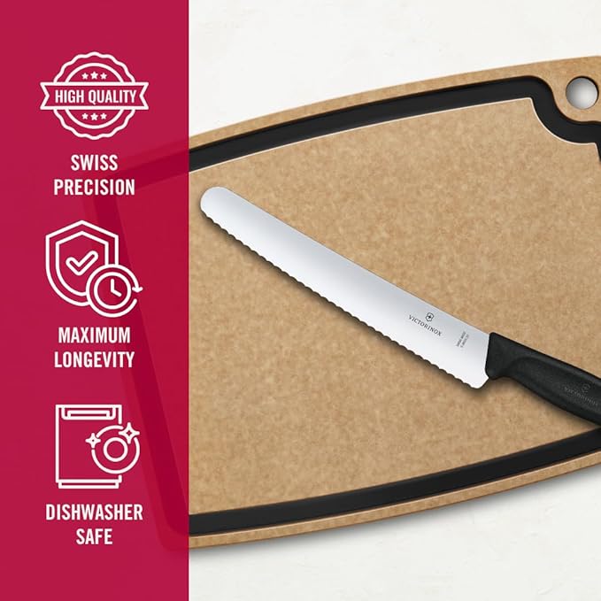 Swiss Classic Couteau à pain et à pâtisserie 22cm-8.7'' - Victorinox - Couteau à pain - - La Guilde Culinaire