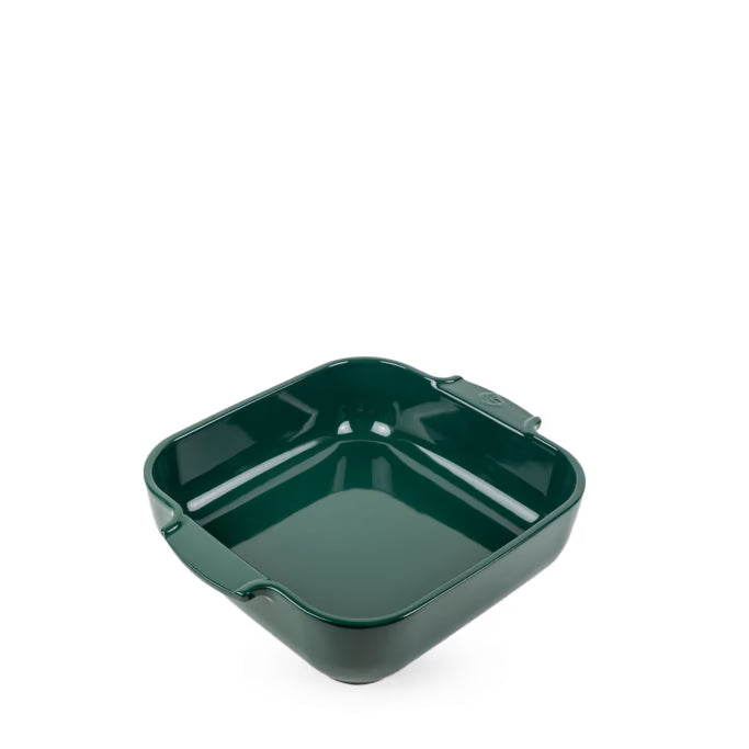 APPOLIA - Plat four en céramique carré 28cm - 11 po Vert forêt - Peugeot - Plat pour four - 62125 - La Guilde Culinaire