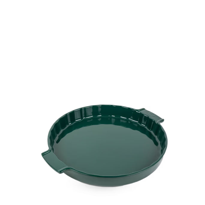 APPOLIA - Moule à tarte en céramique 30cm-12 po Vert Forêt - Peugeot - Moule à tarte et quiche - 62156 - La Guilde Culinaire