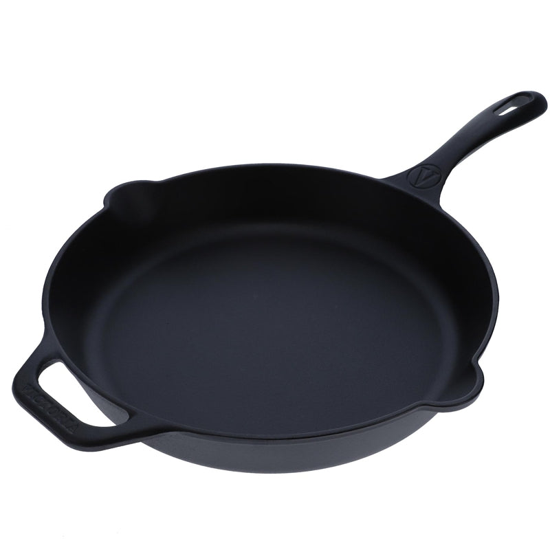 Poêle en fonte 30 cm / 12 po - Victoria - Poêle en fonte - 6234375BK - La Guilde Culinaire
