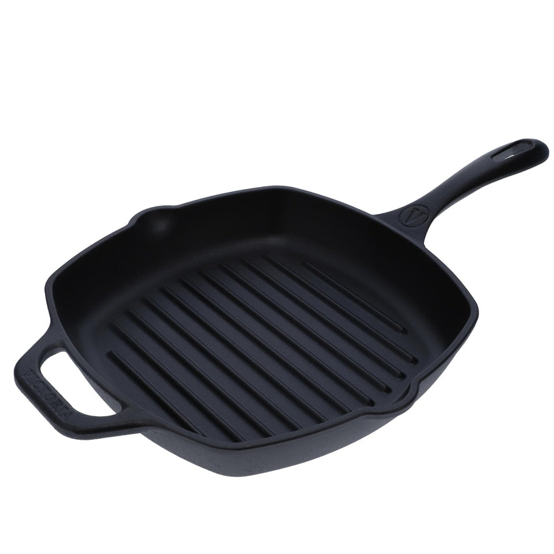 Poêle gril en fonte - 25 cm - Victoria - Poêle en fonte - - La Guilde Culinaire