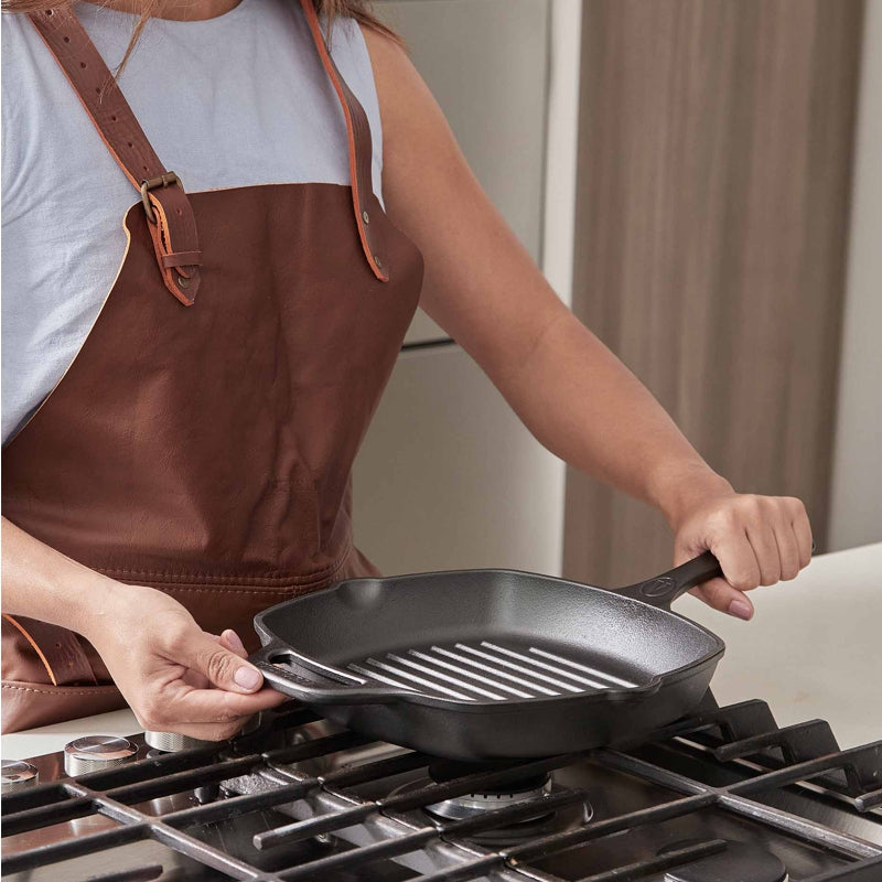 Poêle gril en fonte - 25 cm - Victoria - Poêle en fonte - - La Guilde Culinaire