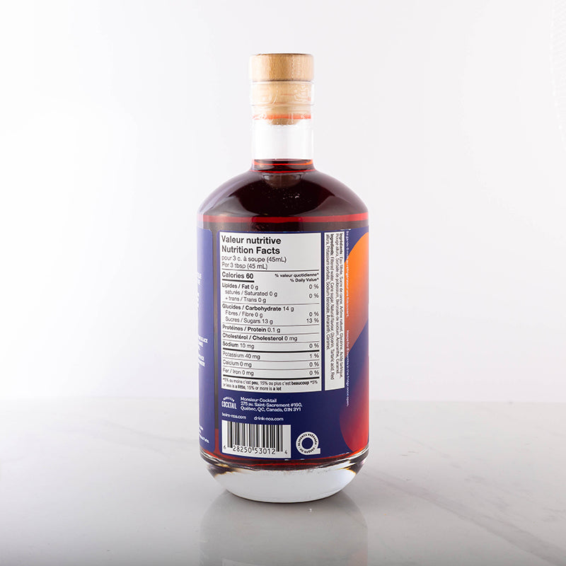 Amer italien sans alcool - 700ml    - Monsieur Cocktail - Spiritueux sans alcool -  - La Guilde Culinaire