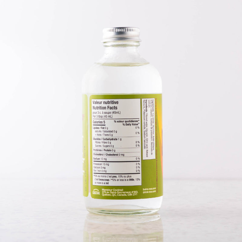 Gin du jardin sans Alcool - 700ml    - Monsieur Cocktail - Spiritueux sans alcool -  - La Guilde Culinaire