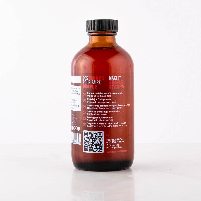 Sirop de fraise - 250ml    - Monsieur Cocktail - Sirop -  - La Guilde Culinaire
