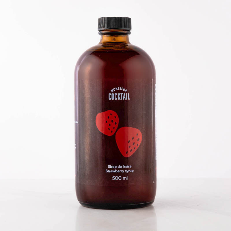 Sirop de fraise - 250ml    - Monsieur Cocktail - Sirop -  - La Guilde Culinaire
