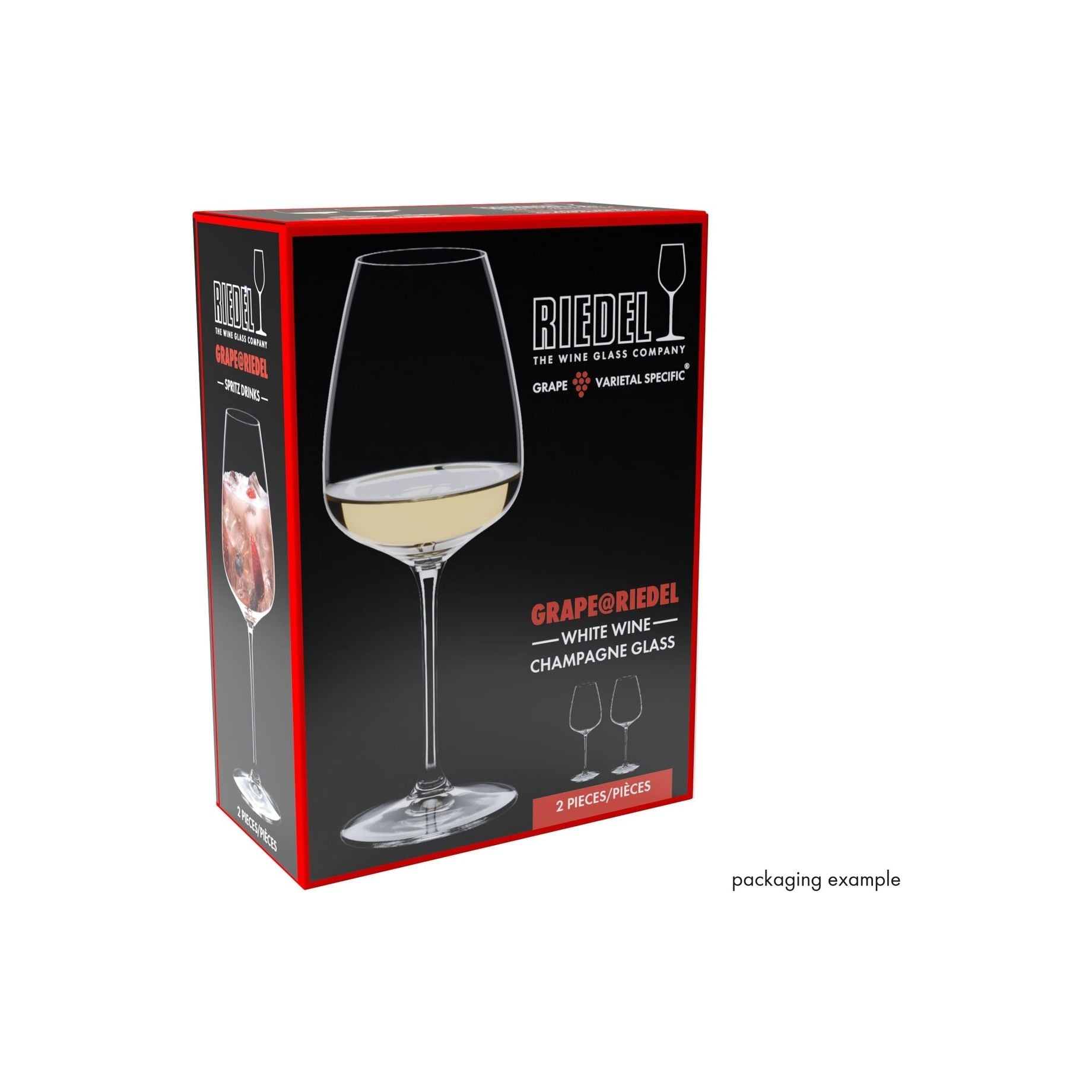 Ensemble de 2 verres Riedel à vin blanc/champagne/spritz - Grape    - Riedel - Verre à vin -  - La Guilde Culinaire