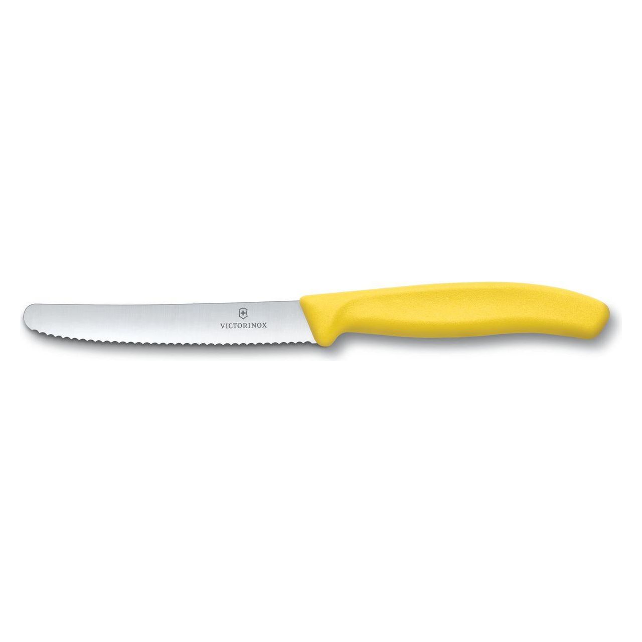 Couteau à tomates et de table Swiss Classic 11 cm - 4.5 po Jaune - Victorinox - Couteau d'office - 6.7838.C1 - La Guilde Culinaire