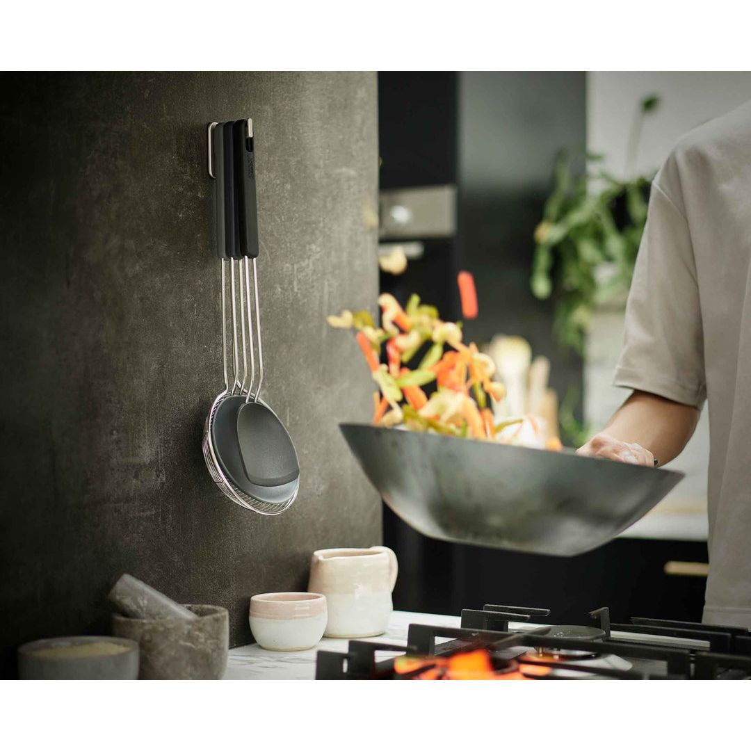 Ensemble de 3 ustensiles compacts Nest Fusion pour wok    - Joseph Joseph - Pot à ustensile -  - La Guilde Culinaire