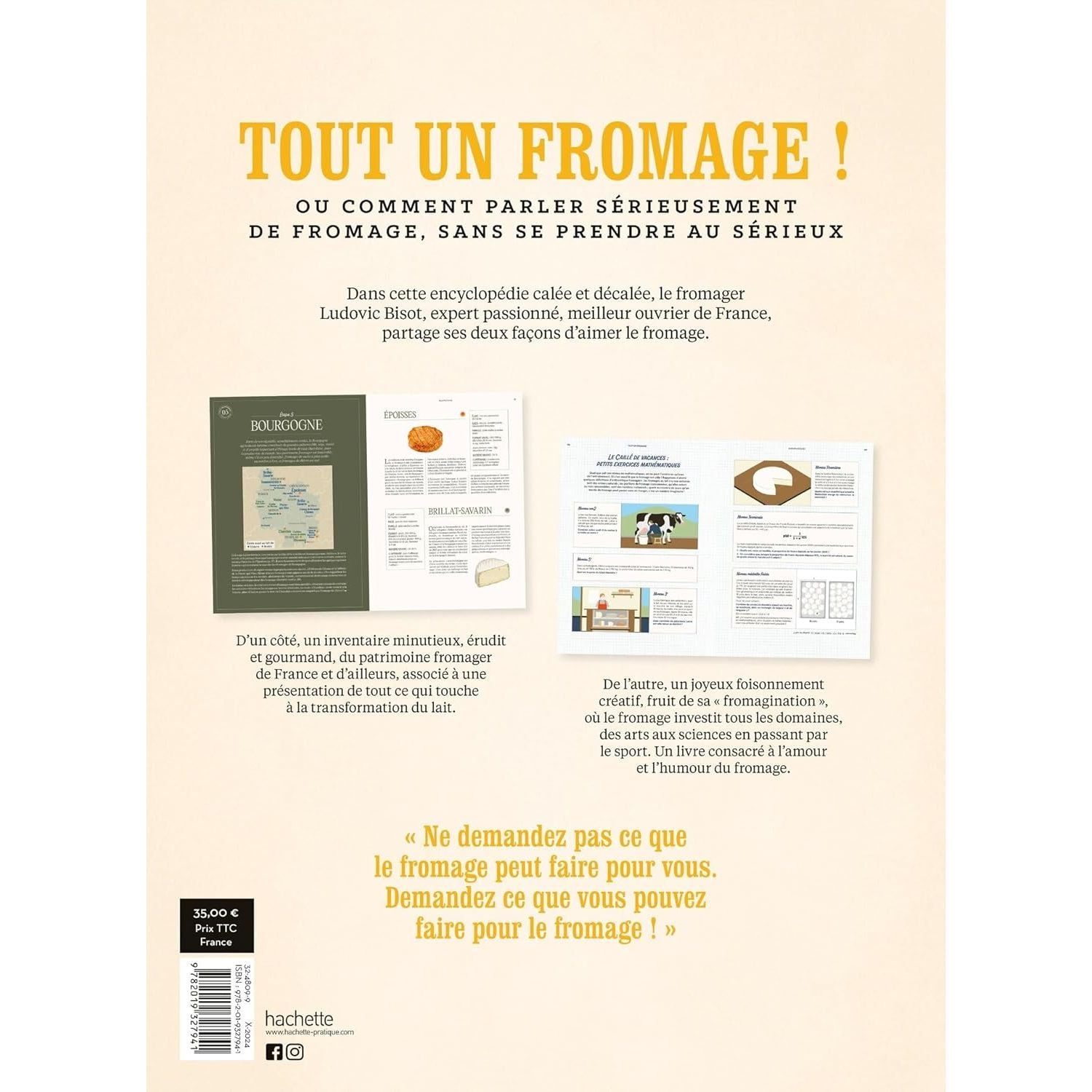 Tout un fromage : L'encyclopédie calée et décalée du fromage - Hachette Ed. - Livre de cuisine - - La Guilde Culinaire
