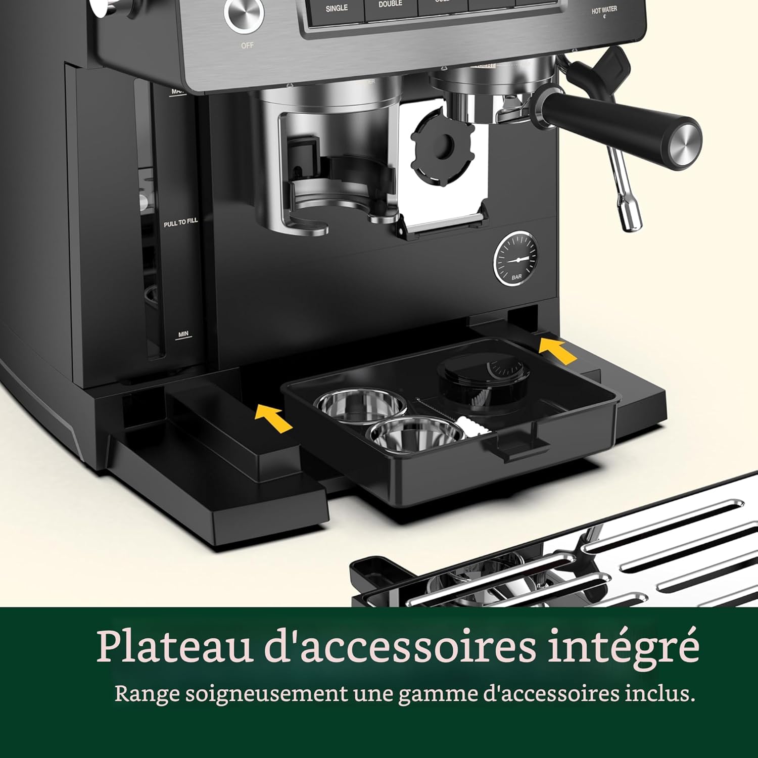 Machine à espresso Espresso Bar avec moulin intégré - Cuisinart - Machine à espresso - - La Guilde Culinaire