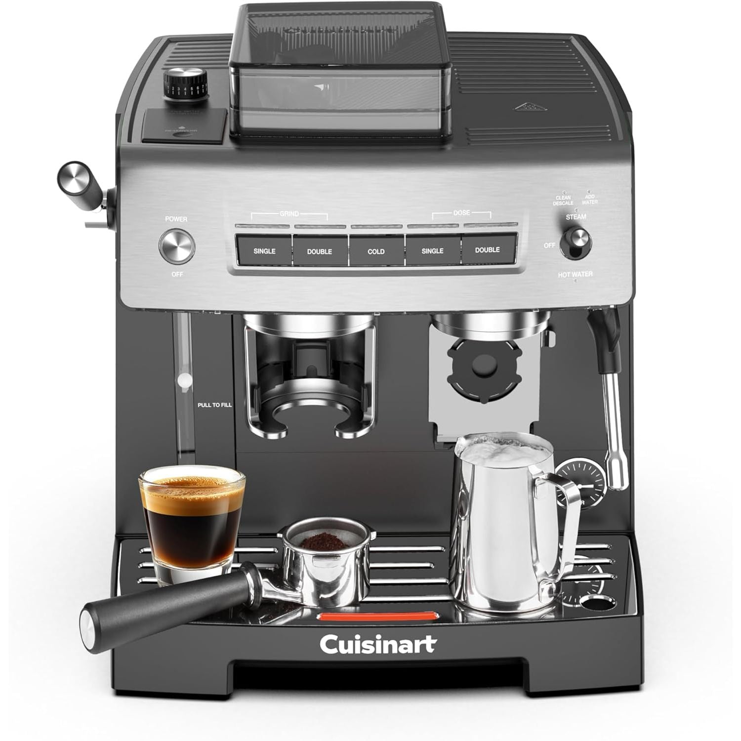 Machine à espresso Espresso Bar avec moulin intégré - Cuisinart - Machine à espresso - - La Guilde Culinaire