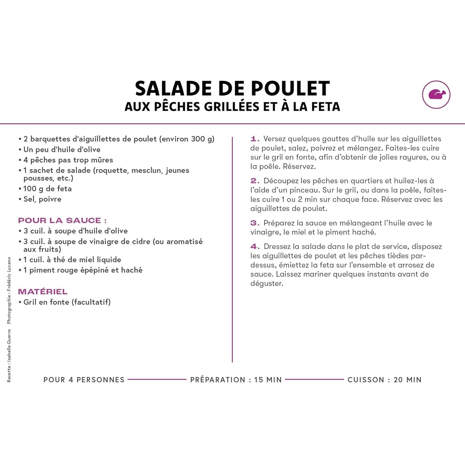 Coffret fiche - Salades - Marabout - Livre de cuisine - - La Guilde Culinaire