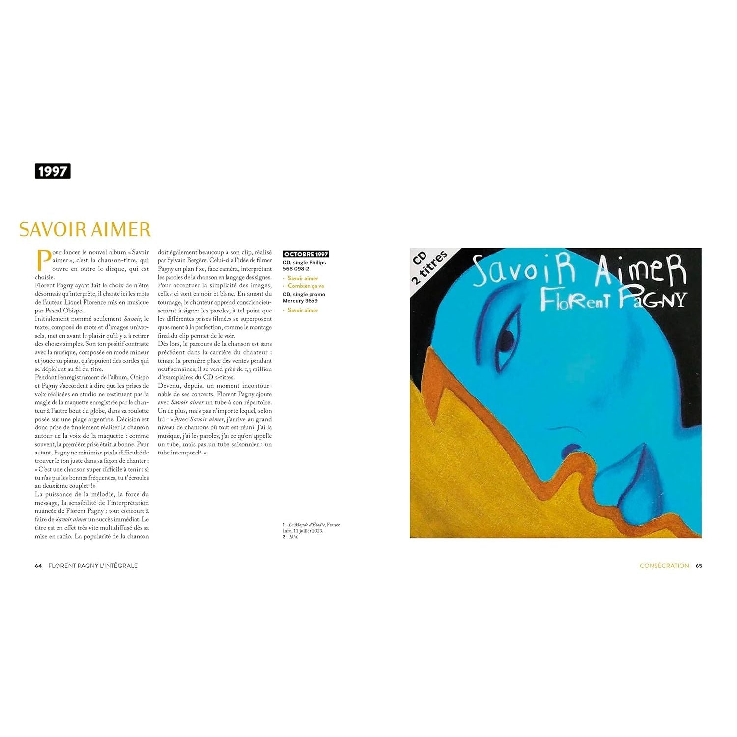 Florent Pagny - L'intégrale - EPA Ed. - Livre - - La Guilde Culinaire