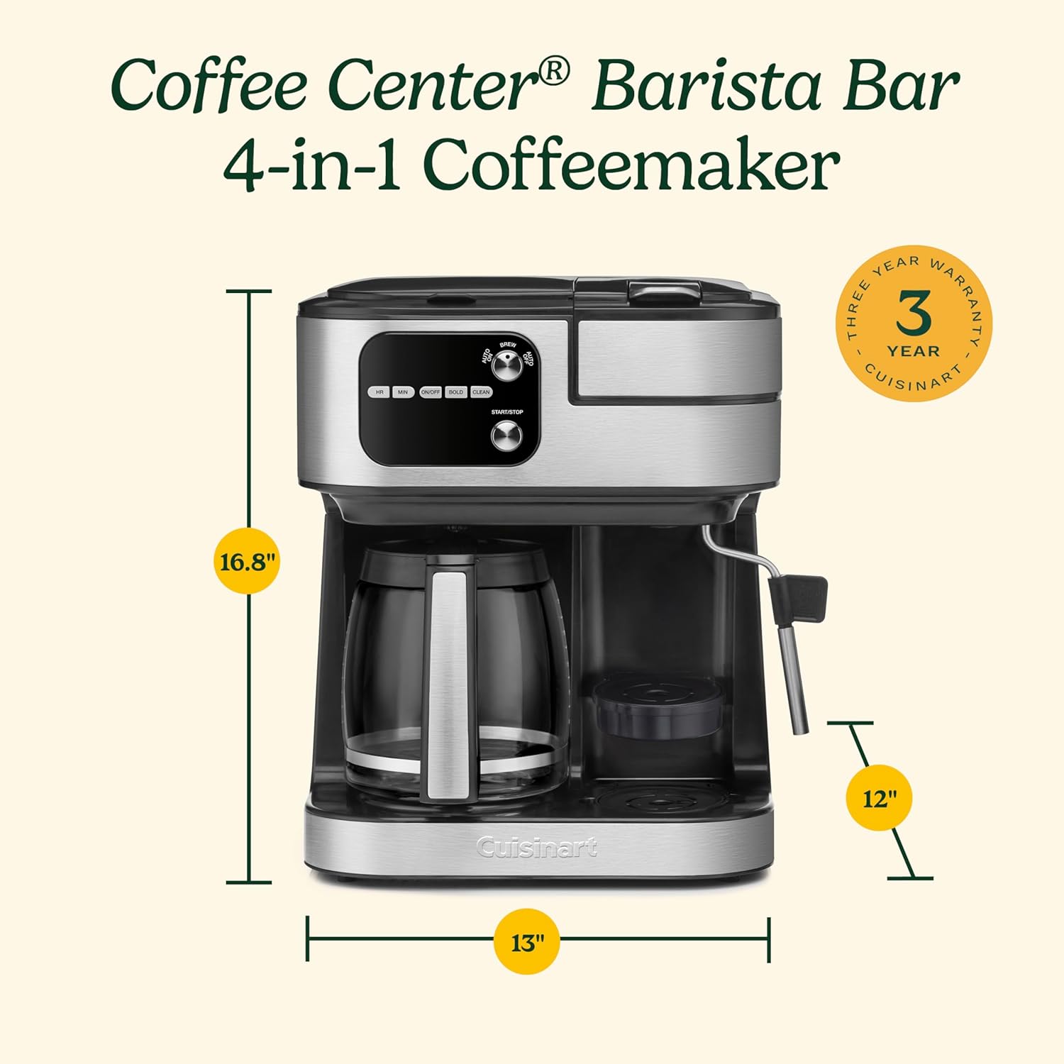 Cafetière 4 en 1 Coffee Center Barista Bar - Cuisinart - Cafetière - - La Guilde Culinaire