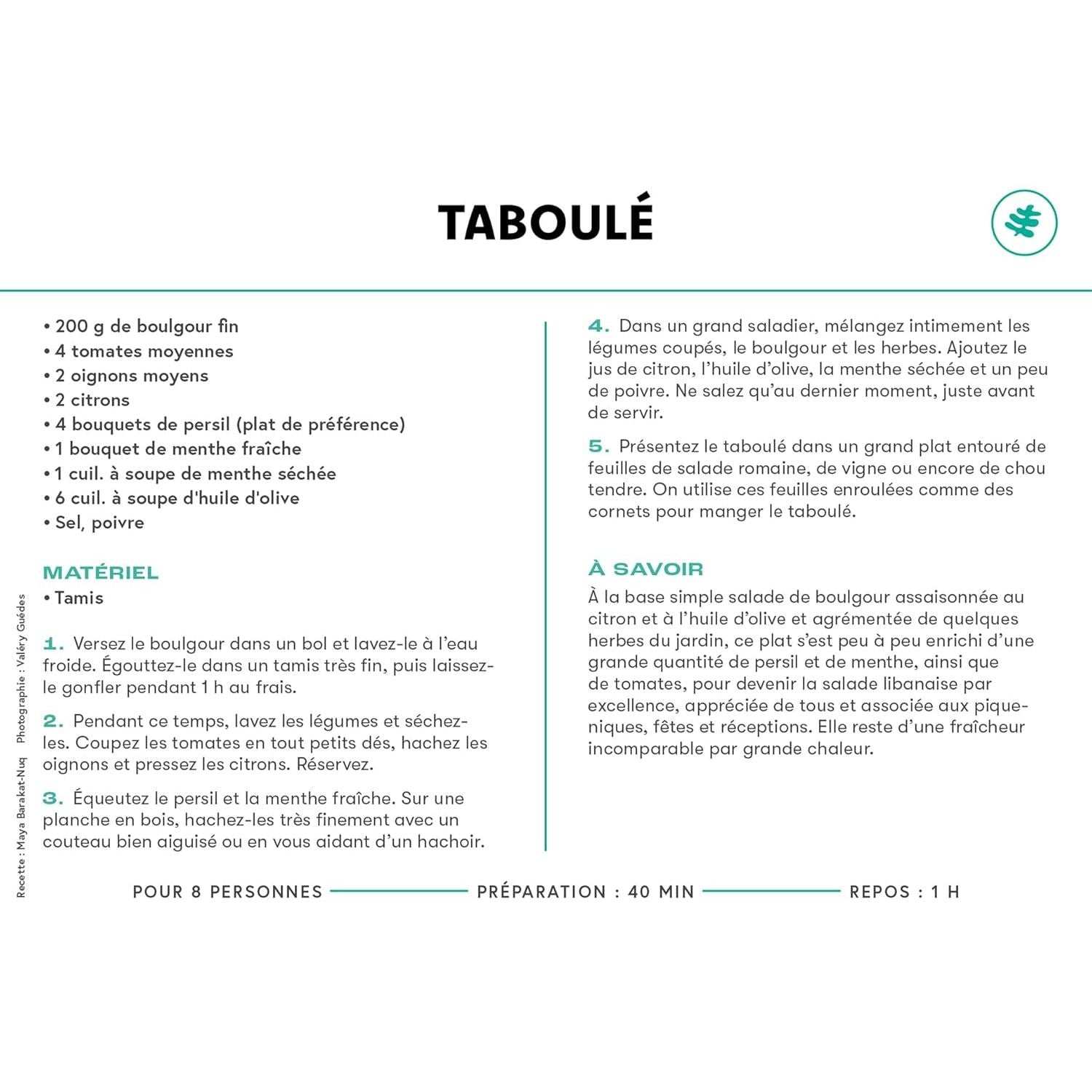 Coffret fiche - Salades - Marabout - Livre de cuisine - - La Guilde Culinaire