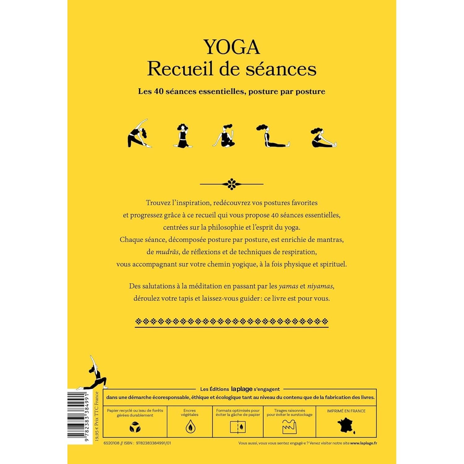 Yoga - Recueil de séances - La Plage Ed. - Livre de bien-être - - La Guilde Culinaire