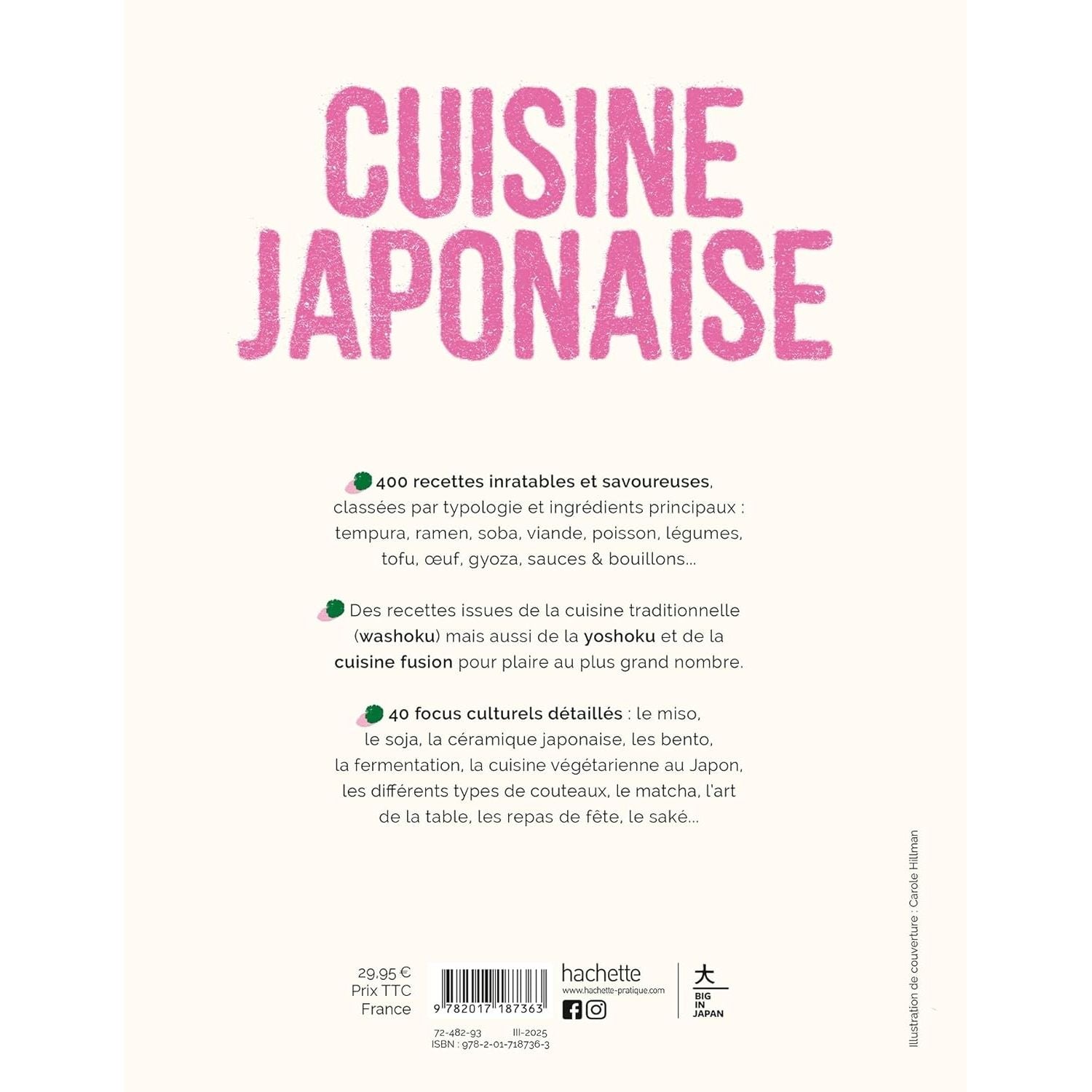 Mon grand livre de cuisine japonaise - Hachette Ed. - Livre de cuisine - - La Guilde Culinaire