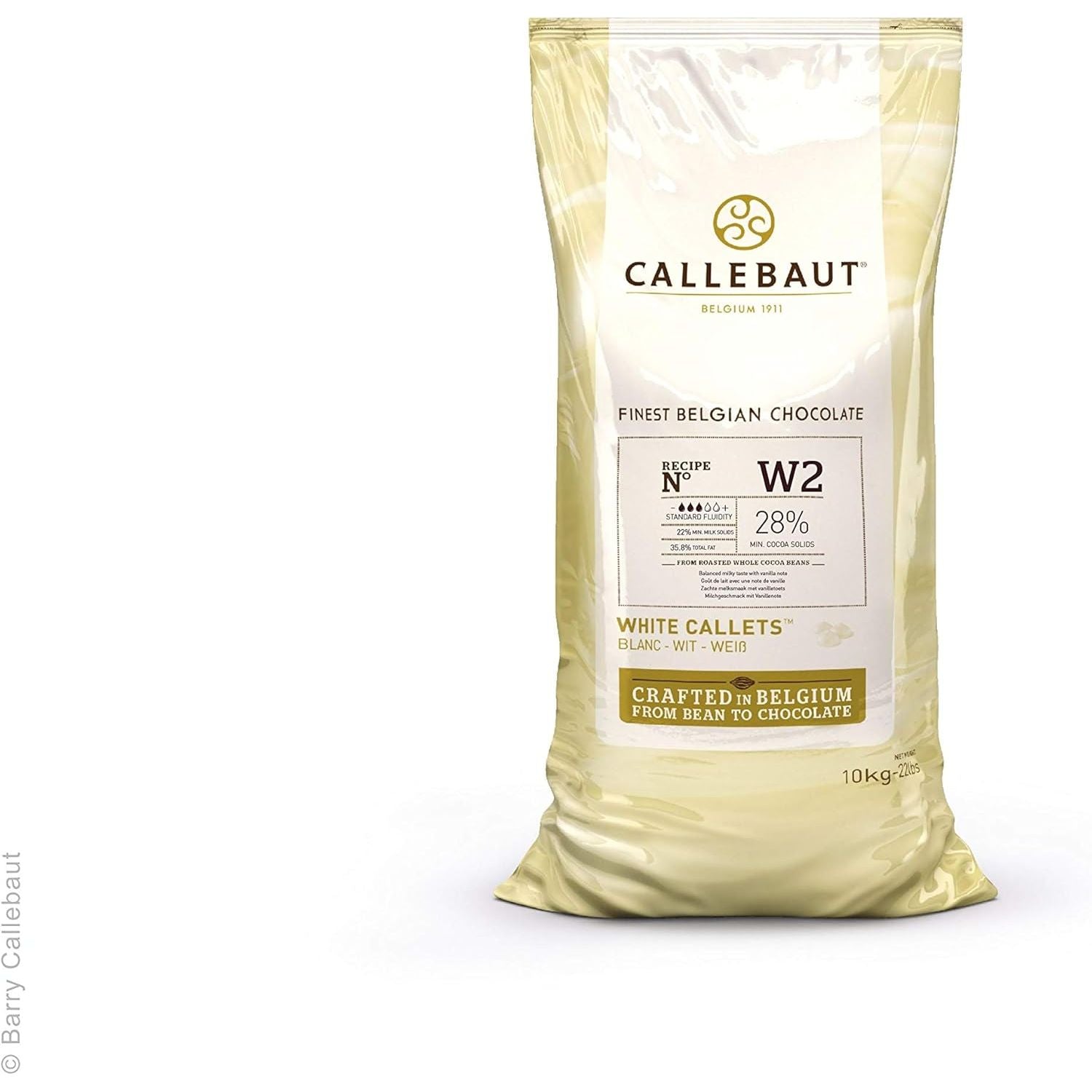 Chocolat Blanc n° W2 10 kg - Callebaut - Chocolat blanc - W2NV-595 - F - La Guilde Culinaire