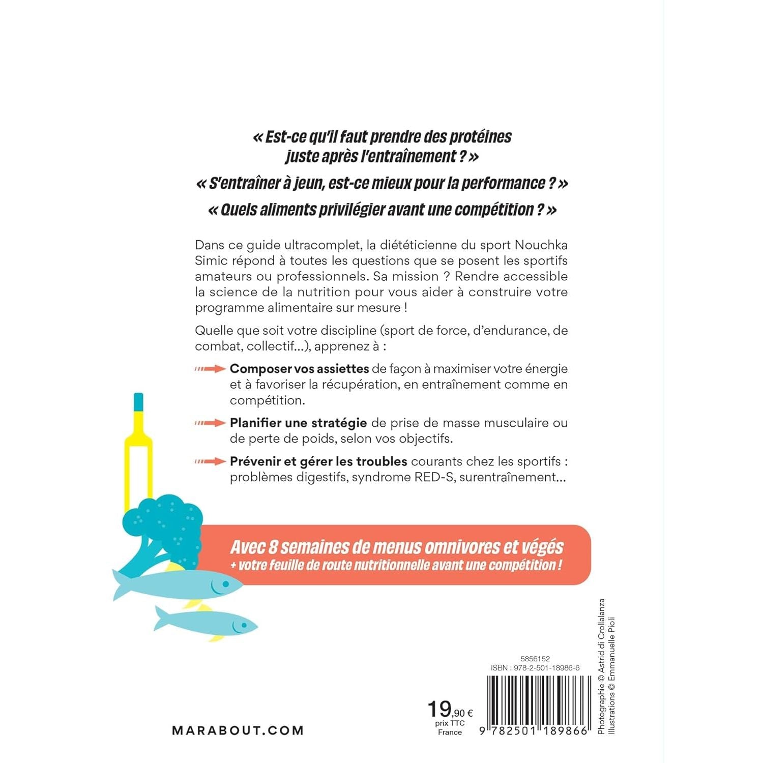 Le nutri'guide du sportif - Marabout - Livre de cuisine - - La Guilde Culinaire